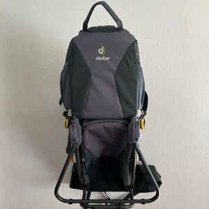 Deuter kid carrier with sun and rain shields
